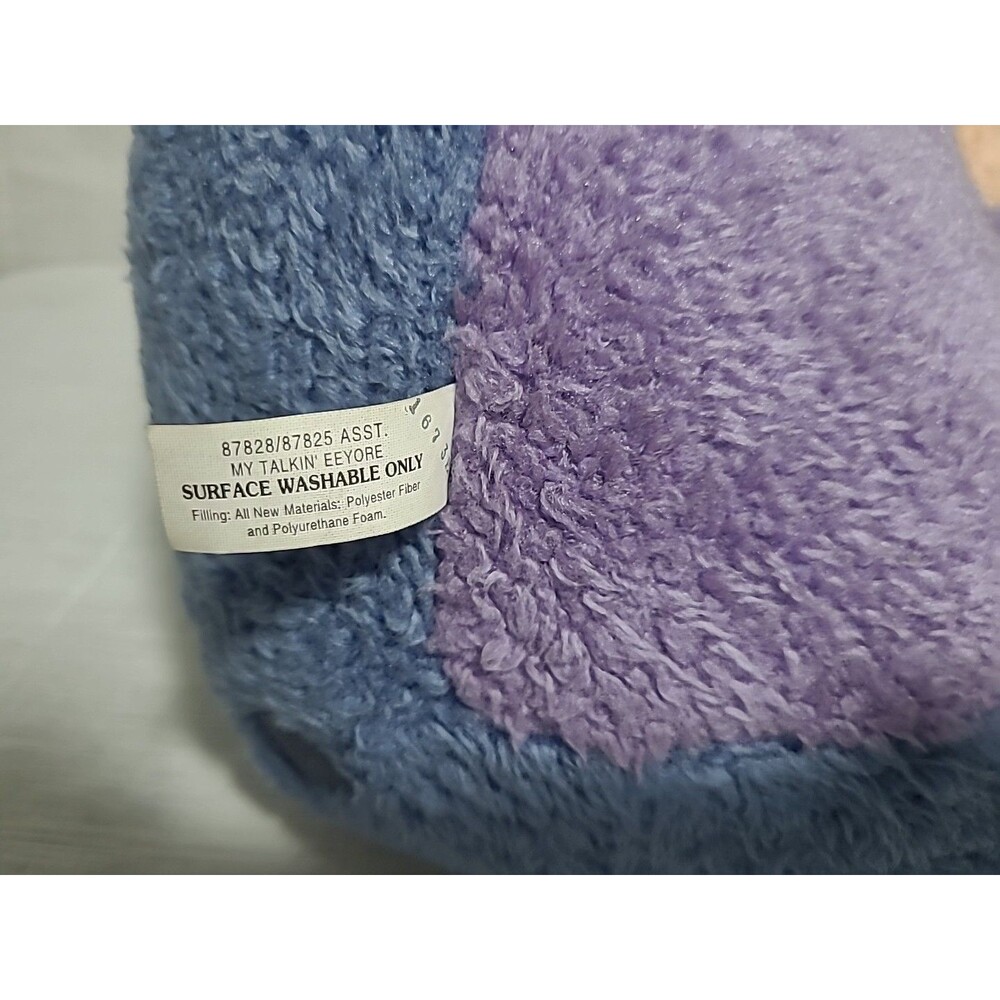 Disney Fisher-Price My Talkin’ Eeyore Plush 2001 24” Jumbo Vintage Tested Works - Picture 5 of 5